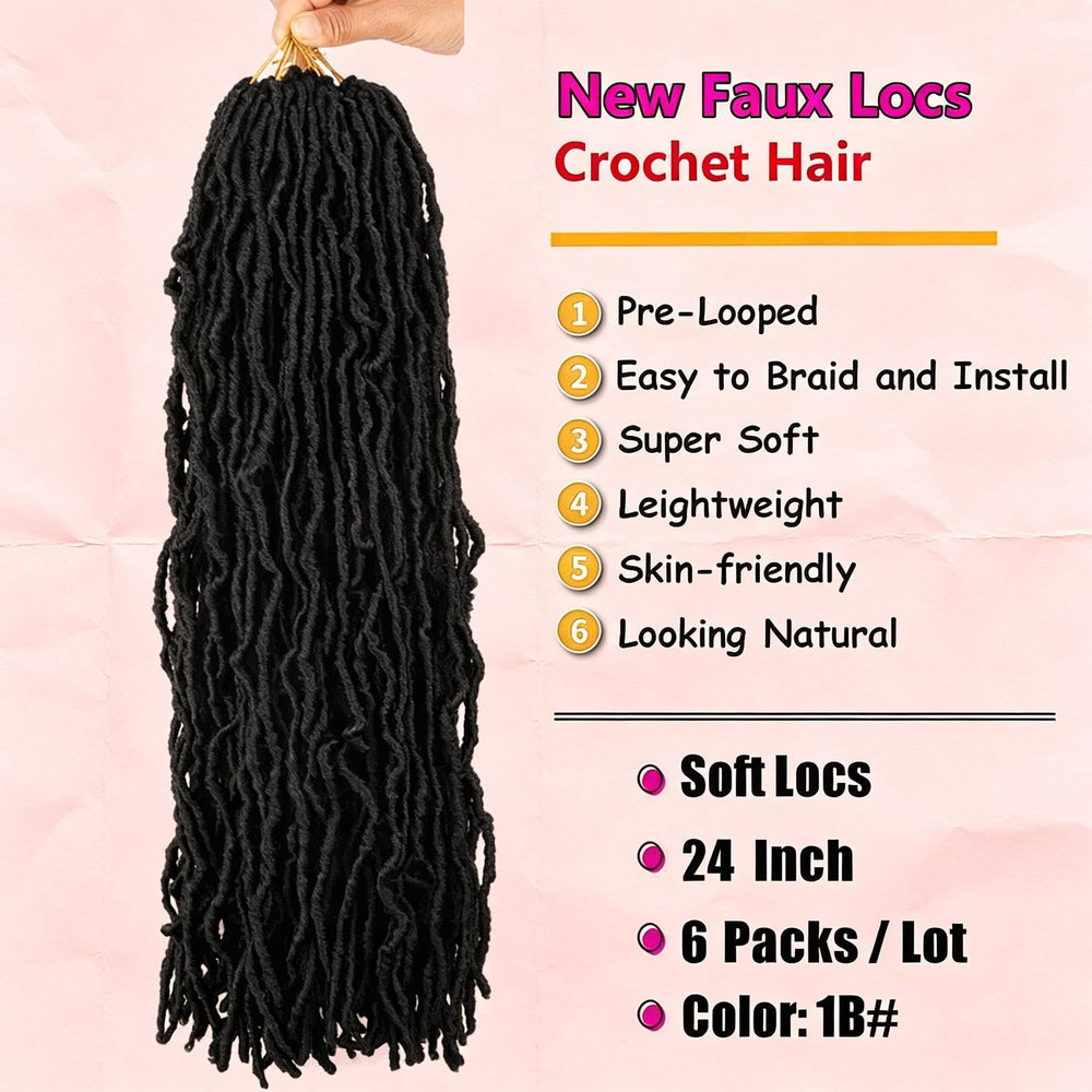 Layashow close-up of soft loc texture highlighting natural movement and softness