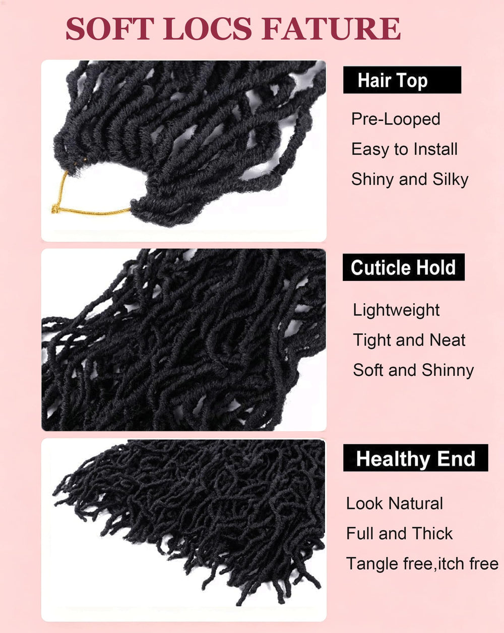 Layashow length comparison on model illustrating 24-inch coverage and styling options