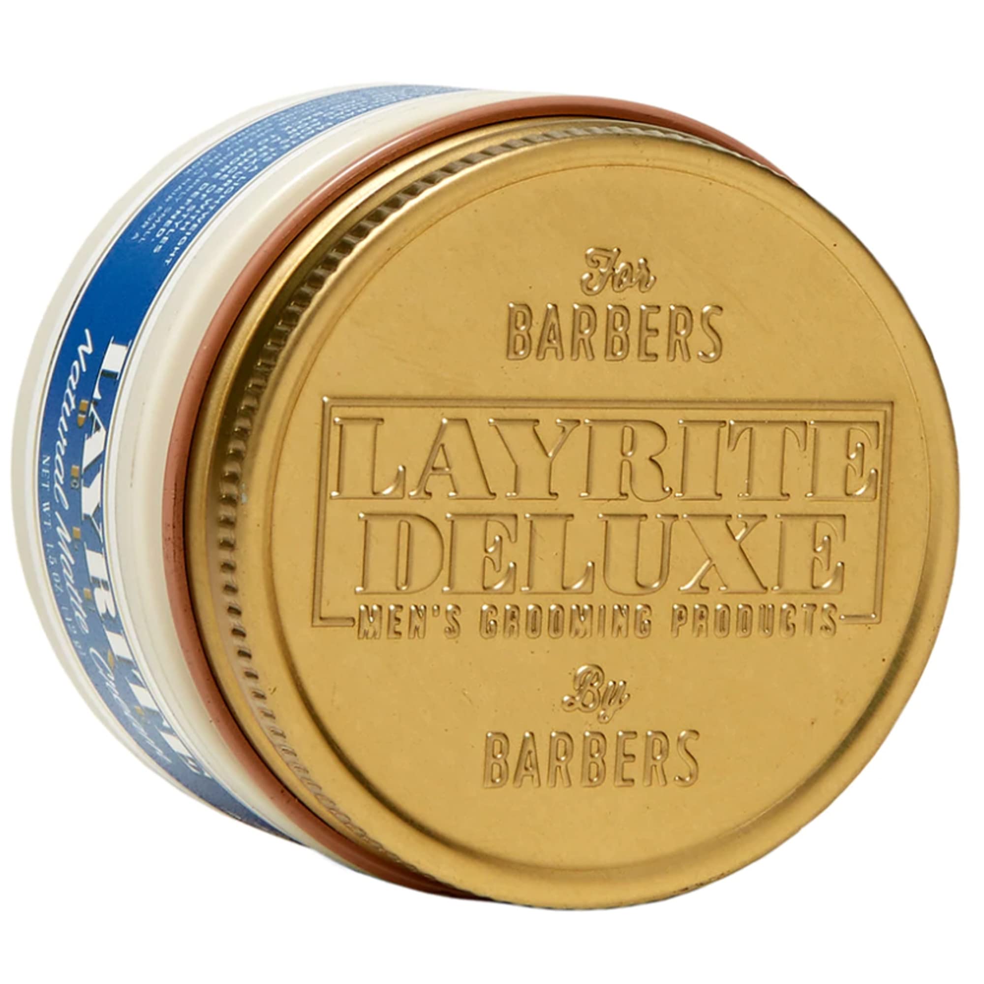 Layrite Natural Matte Cream being applied in hand for easy, even distribution