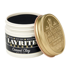Layrite Cement clay texture close-up highlighting grip and matte finish for styling control