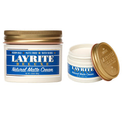 Layrite styled model lifestyle shot showing natural matte, groomed results