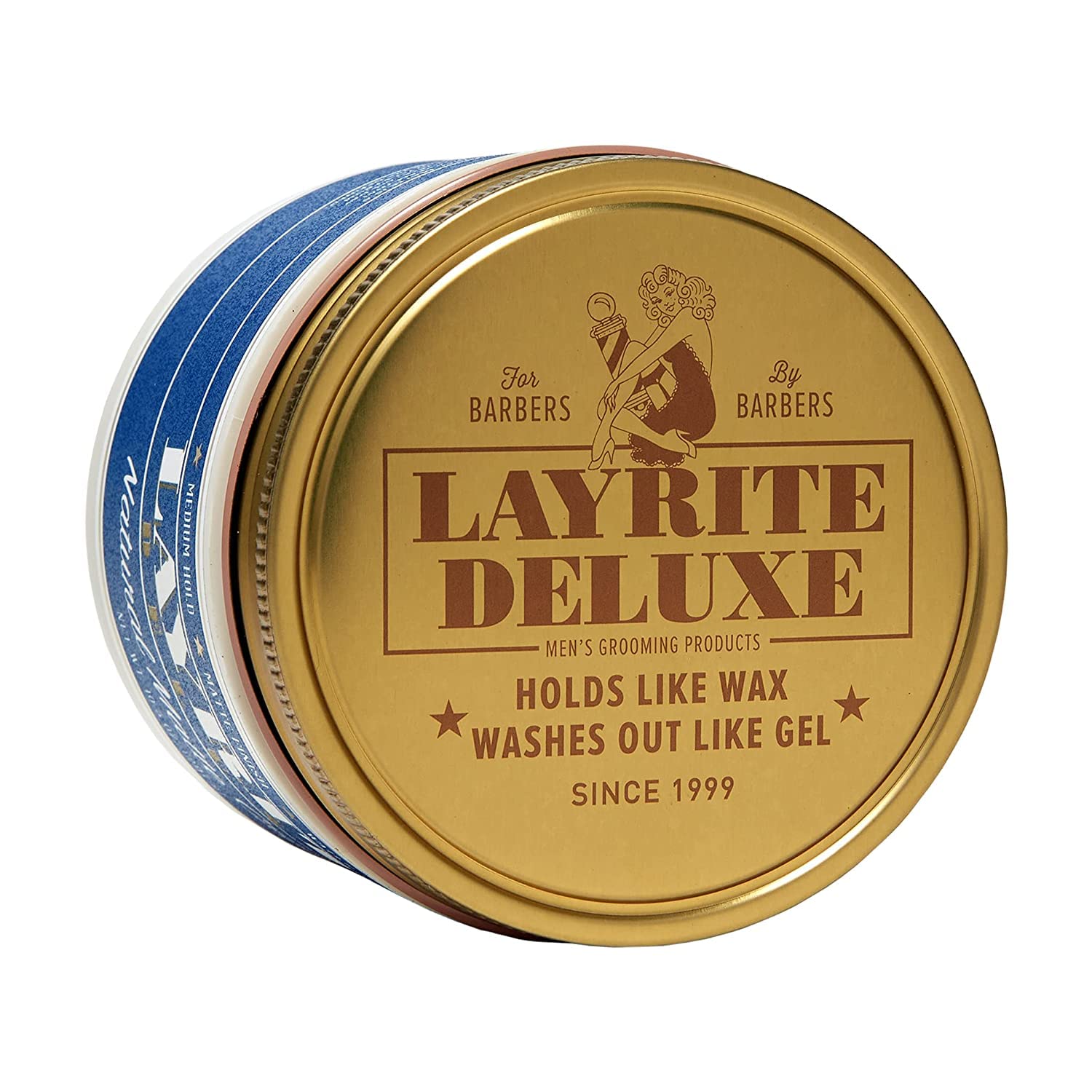 Layrite cream on fingers ready to apply with quick, even distribution benefit