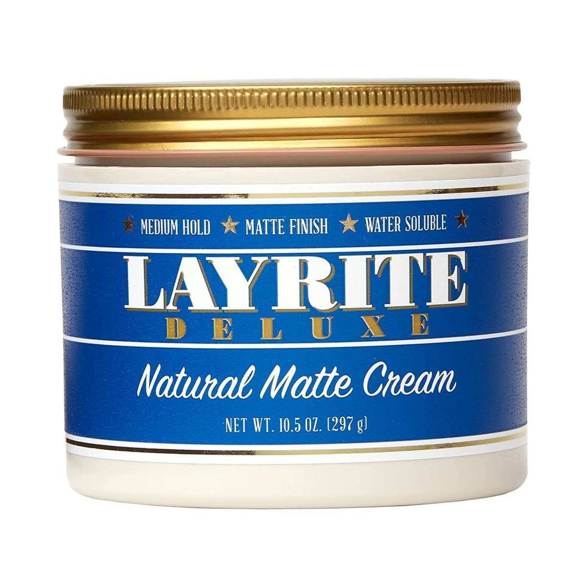 Layrite tub front view showing label and product identity for easy selection