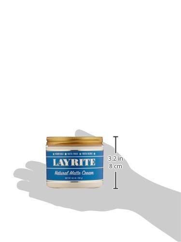 Close-up of Layrite label and tub size highlighting 10.5 oz capacity and details