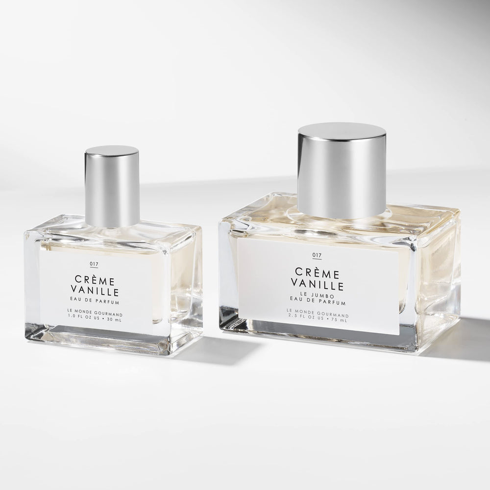 Le Monde Gourmand bottle in lifestyle setting conveying cozy, wearable fragrance