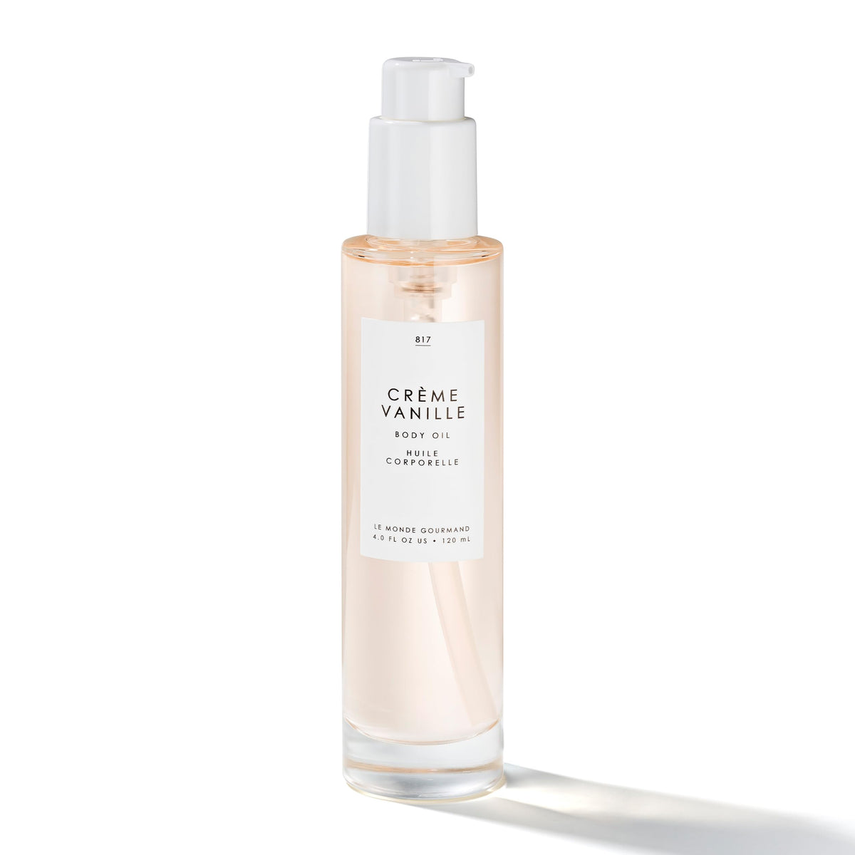Le Monde Gourmand front bottle showing elegant label and creamy vanilla scent