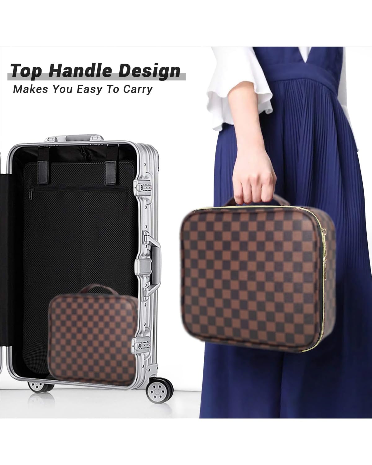 LEAFFUP beside a hand to show scale and portable capacity, travel-ready benefit