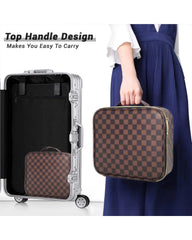 LEAFFUP beside a hand to show scale and portable capacity, travel-ready benefit