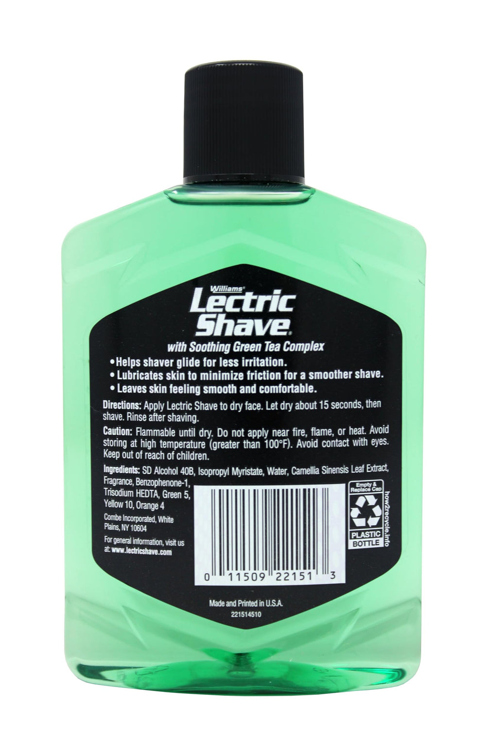 Lectric Shave in bathroom setting beside razor and towel for ready pre-shave preparation