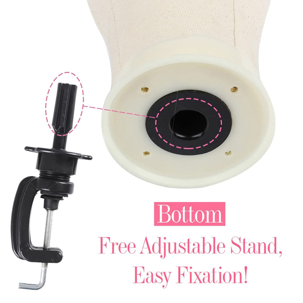 Leeven clamp mounted on table offering hands-free work benefit