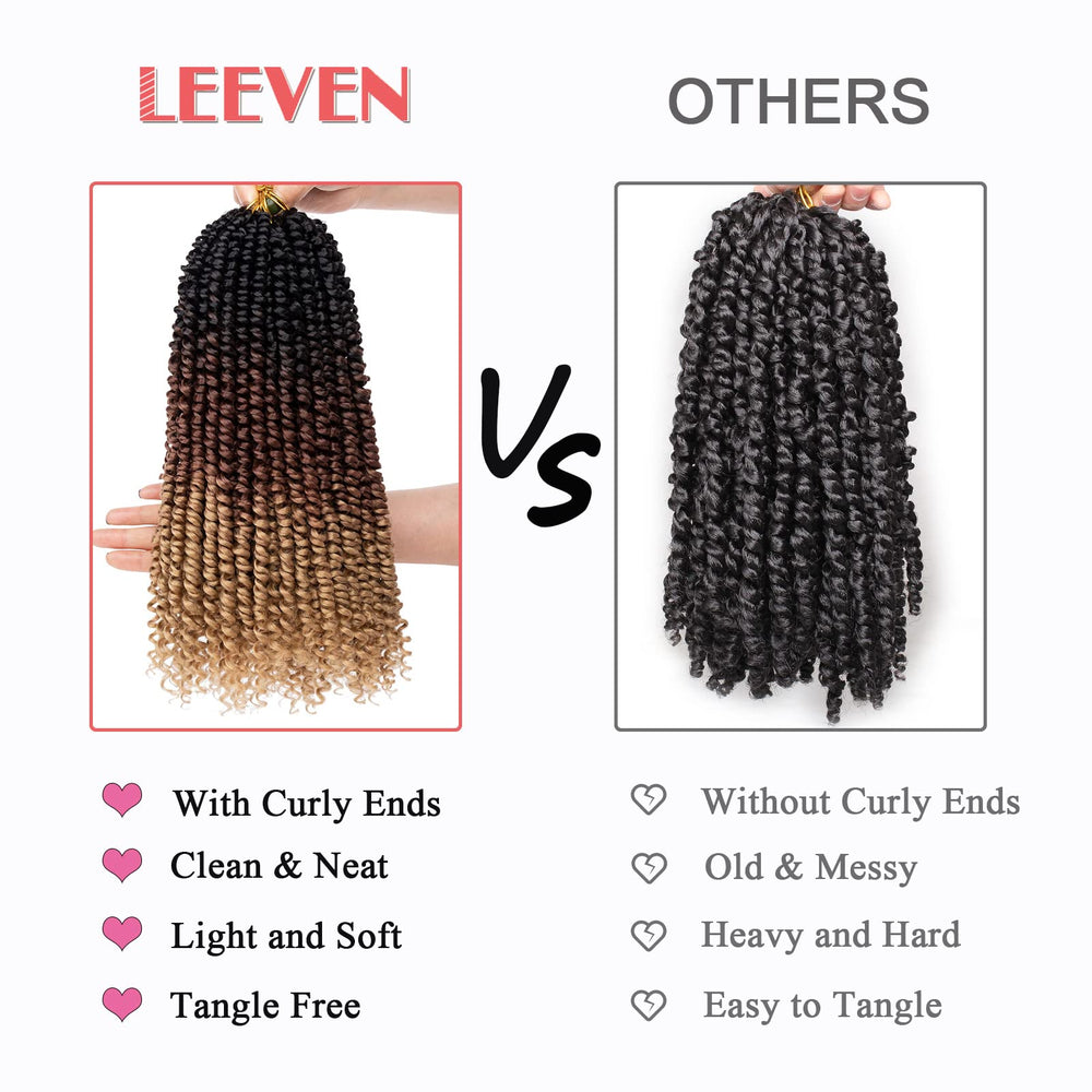 Leeven color swatches 1B 350 T30 T27 showing shade options for matching hair