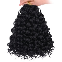 Leeven close-up of black ocean wave texture demonstrating soft natural curl