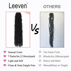 Leeven locs installed showing comfortable lightweight wear benefit