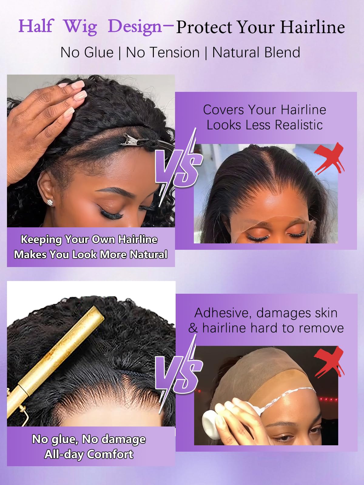 Legendhair in-use image demonstrating quick clip-and-wear benefit