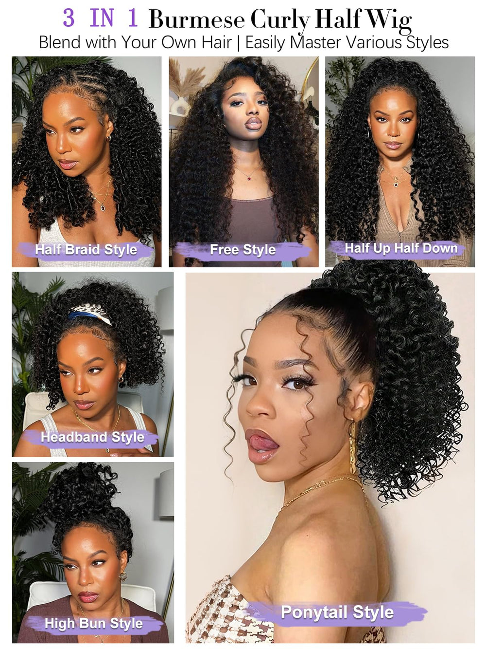 Legendhair side profile on mannequin showing 18-inch curl fall