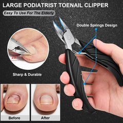 Leipple 45° slanted clipper blade detail for accurate ingrown corner trimming and minimal tissue risk