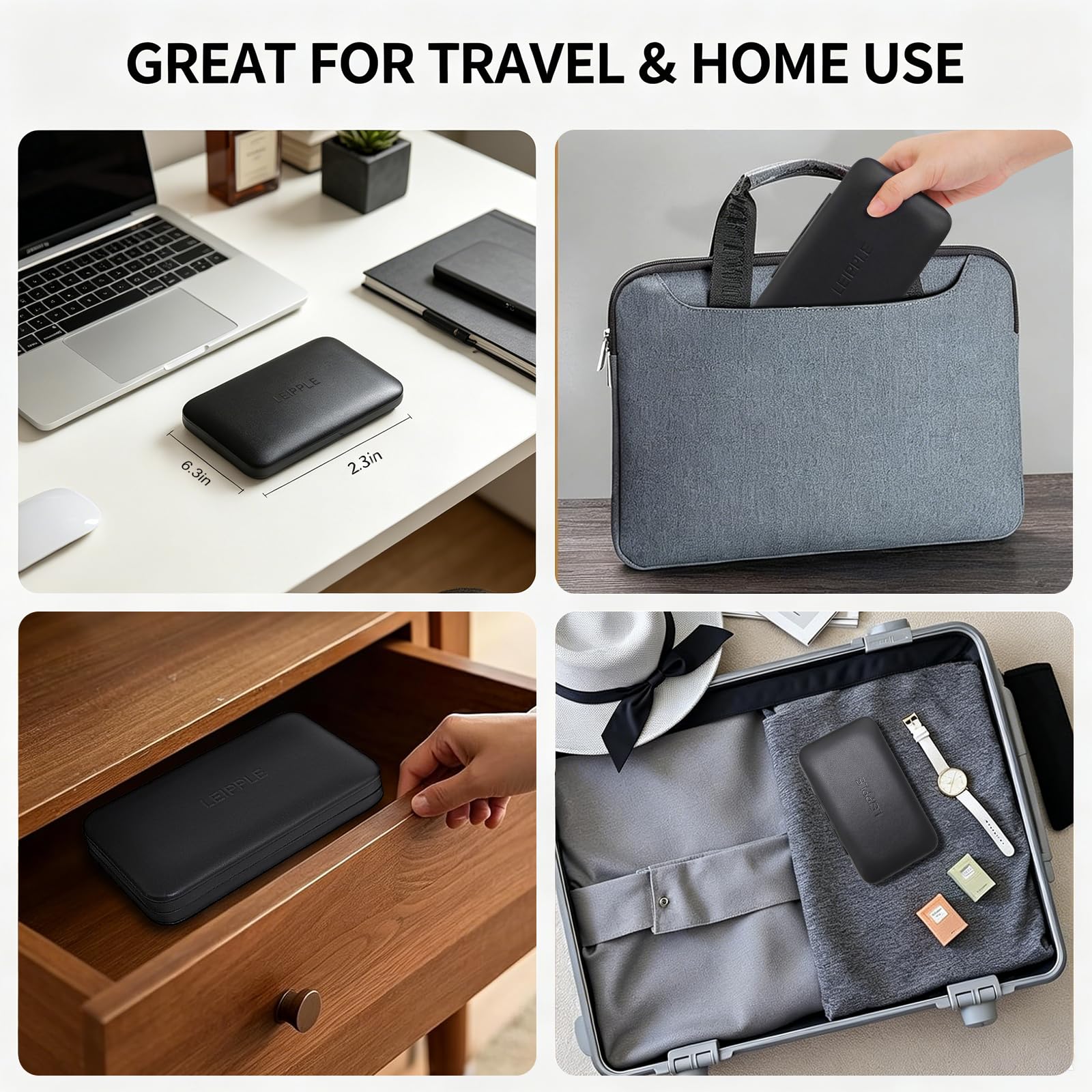 Leipple open case with tools showing organized, quick-access grooming set