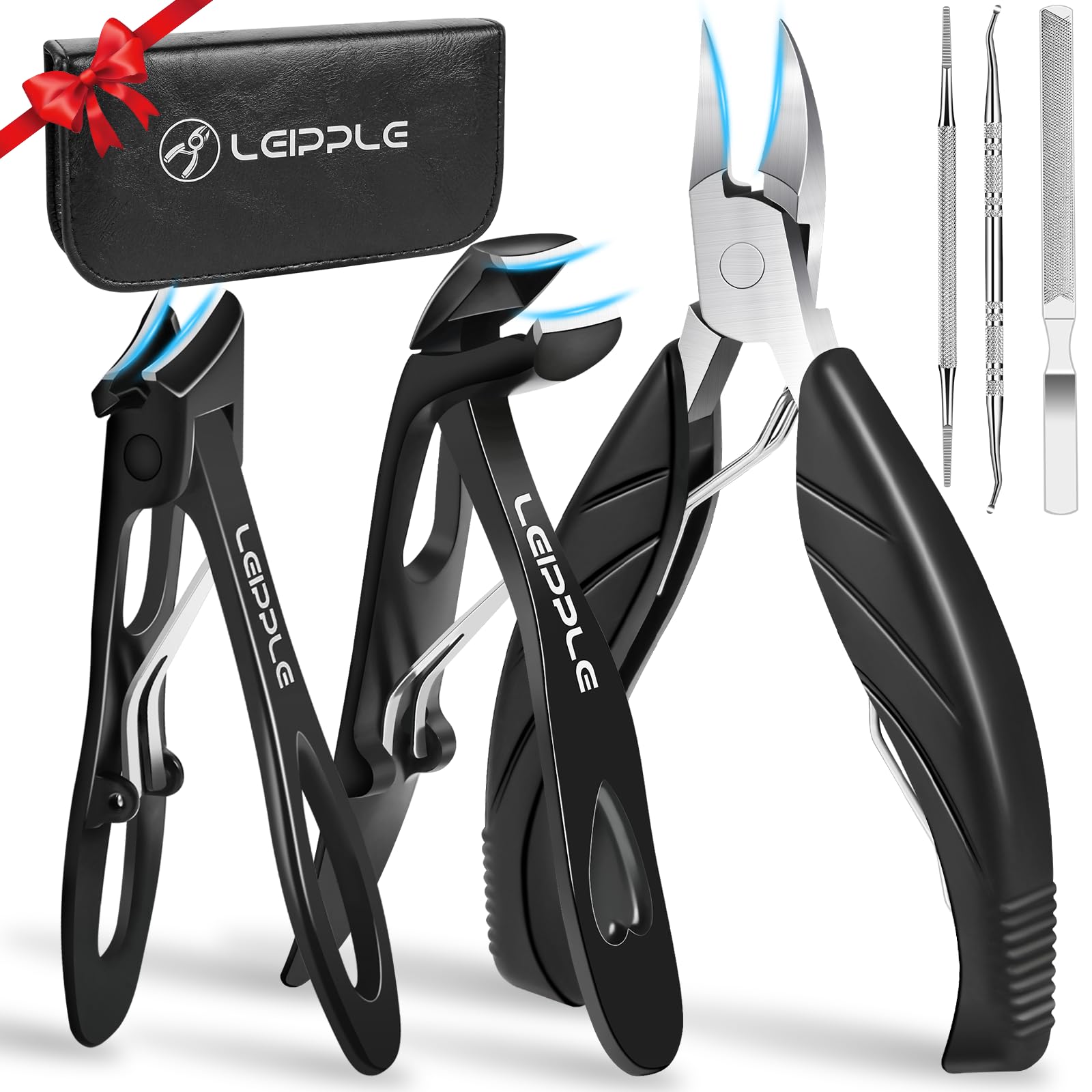 Leipple front view of complete 6-in-1 kit showing organized tools and pouch for easy storage