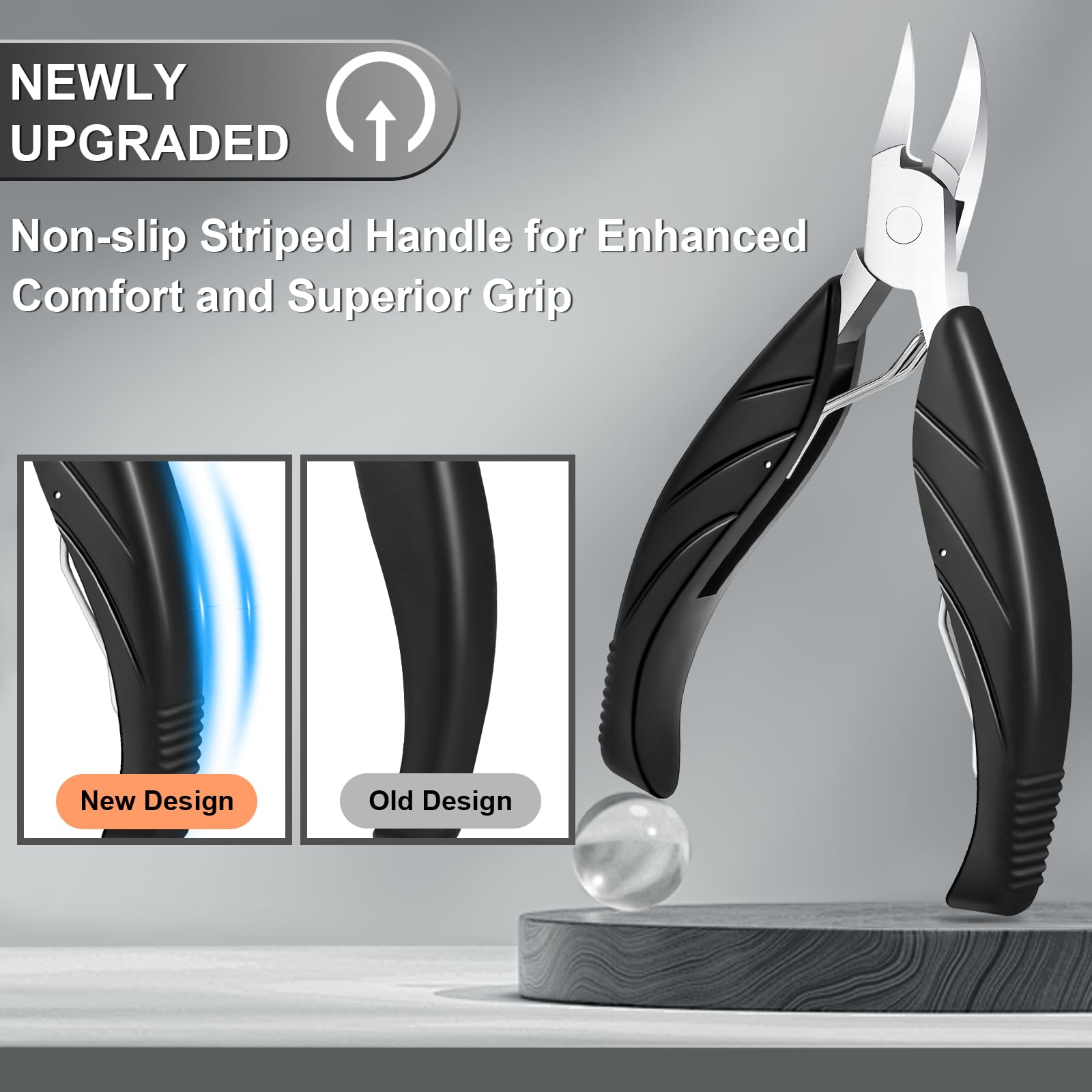 Leipple ingrown lifter and specialized file displayed to lift edges and refine nail grooves