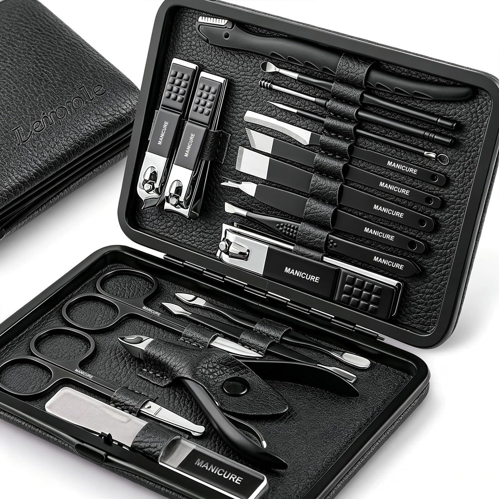 Leipple front view of open kit showing all tools and organized layout benefit portability