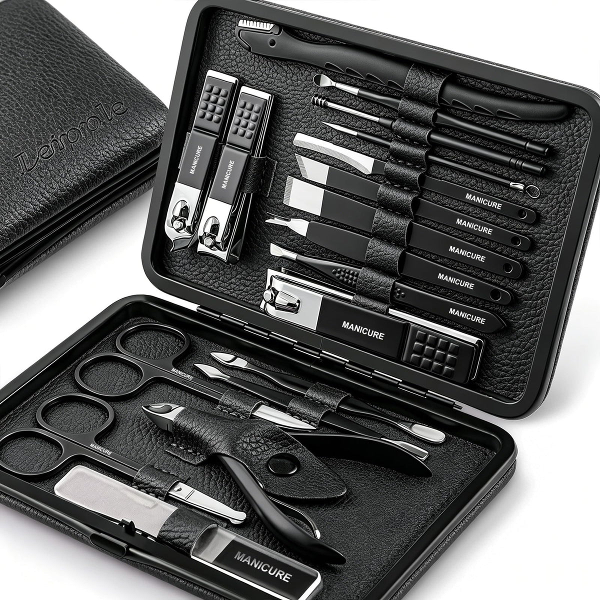 Leipple front view of open kit showing all tools and organized layout benefit portability