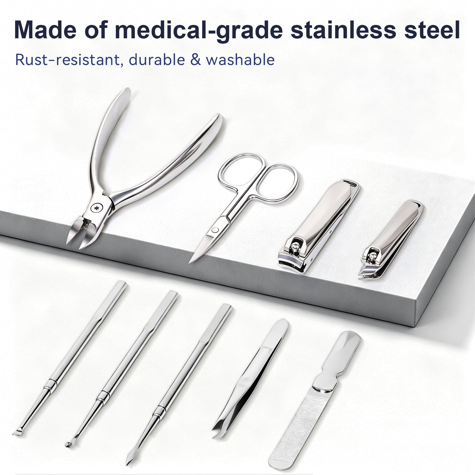 Leipple stainless steel close-up highlighting corrosion resistance and sharpness