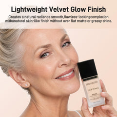 LELB swatch on arm showing true shade and coverage benefit