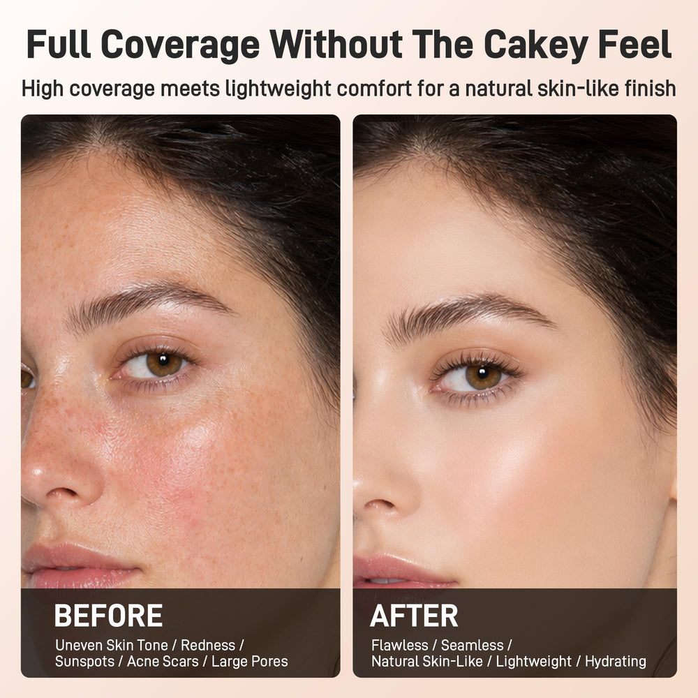 LELB pump drop and silky texture highlighting smooth blending benefit