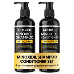 Lemcuh front packaging showing shampoo and conditioner set for quick identification