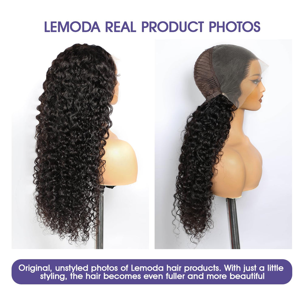 Lemoda close-up HD lace hairline highlighting seamless blend benefit