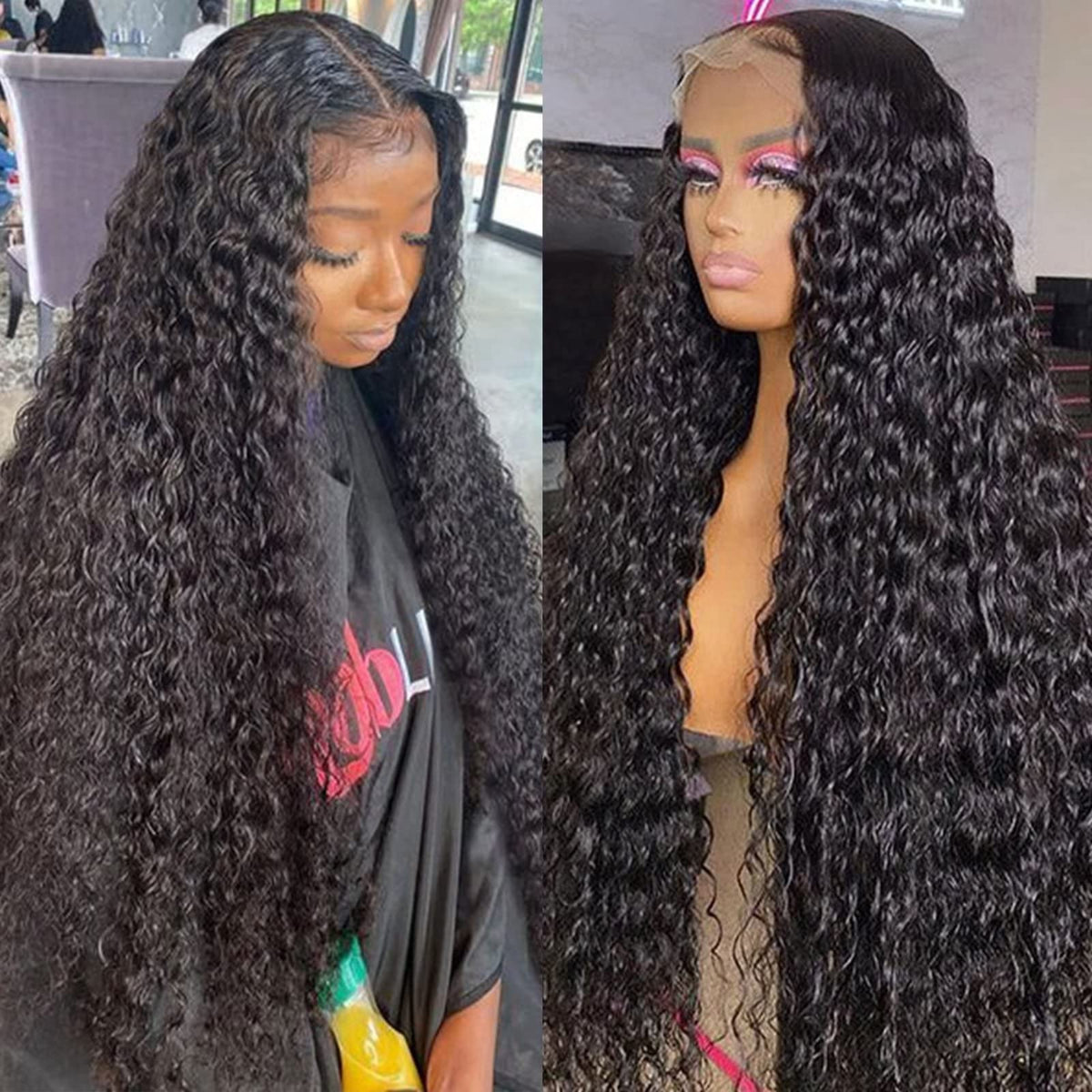 Lemoda front view 13x6 lace wig showing natural hairline and instant realism