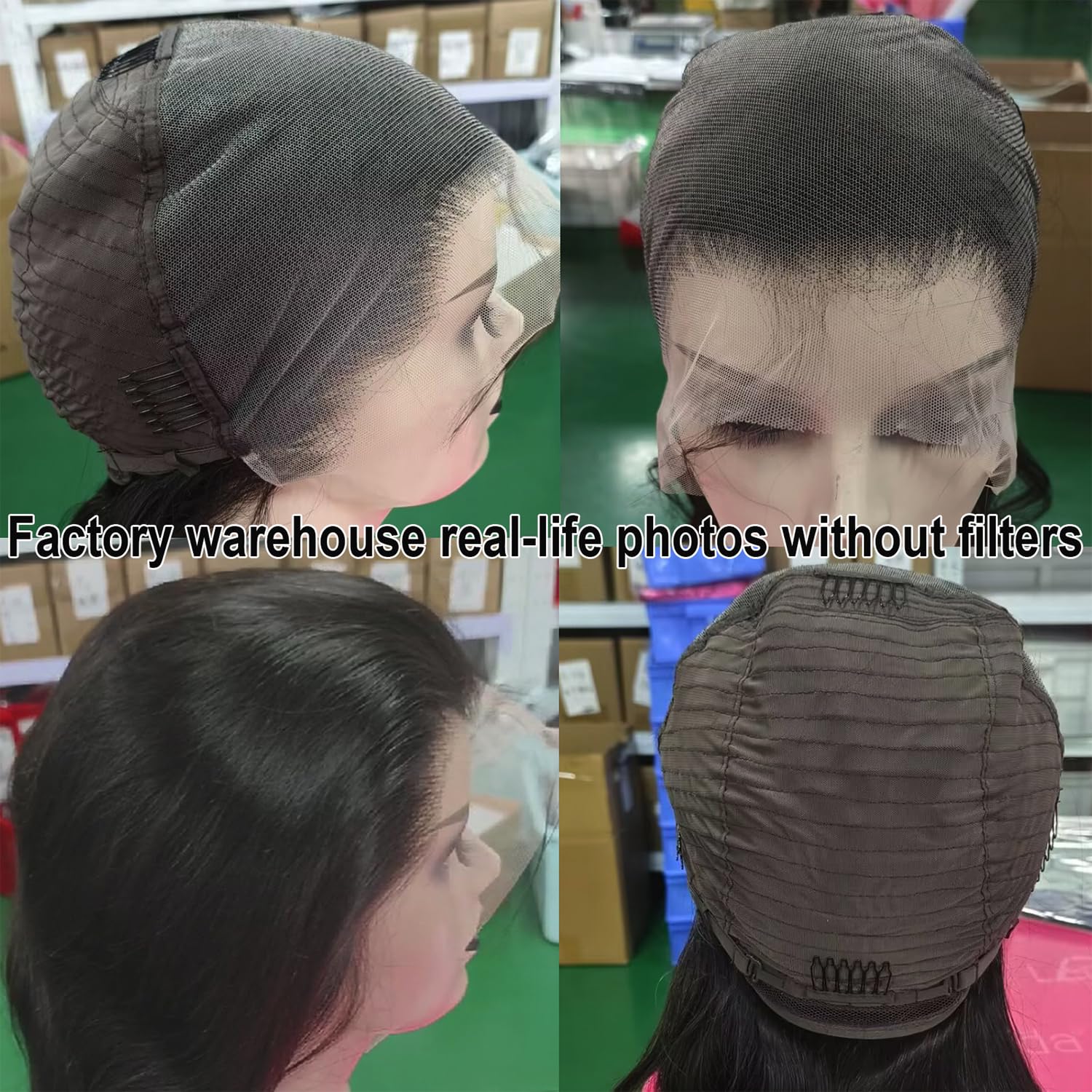 Lemoda 30 inch wig beside ruler showing true length and scale