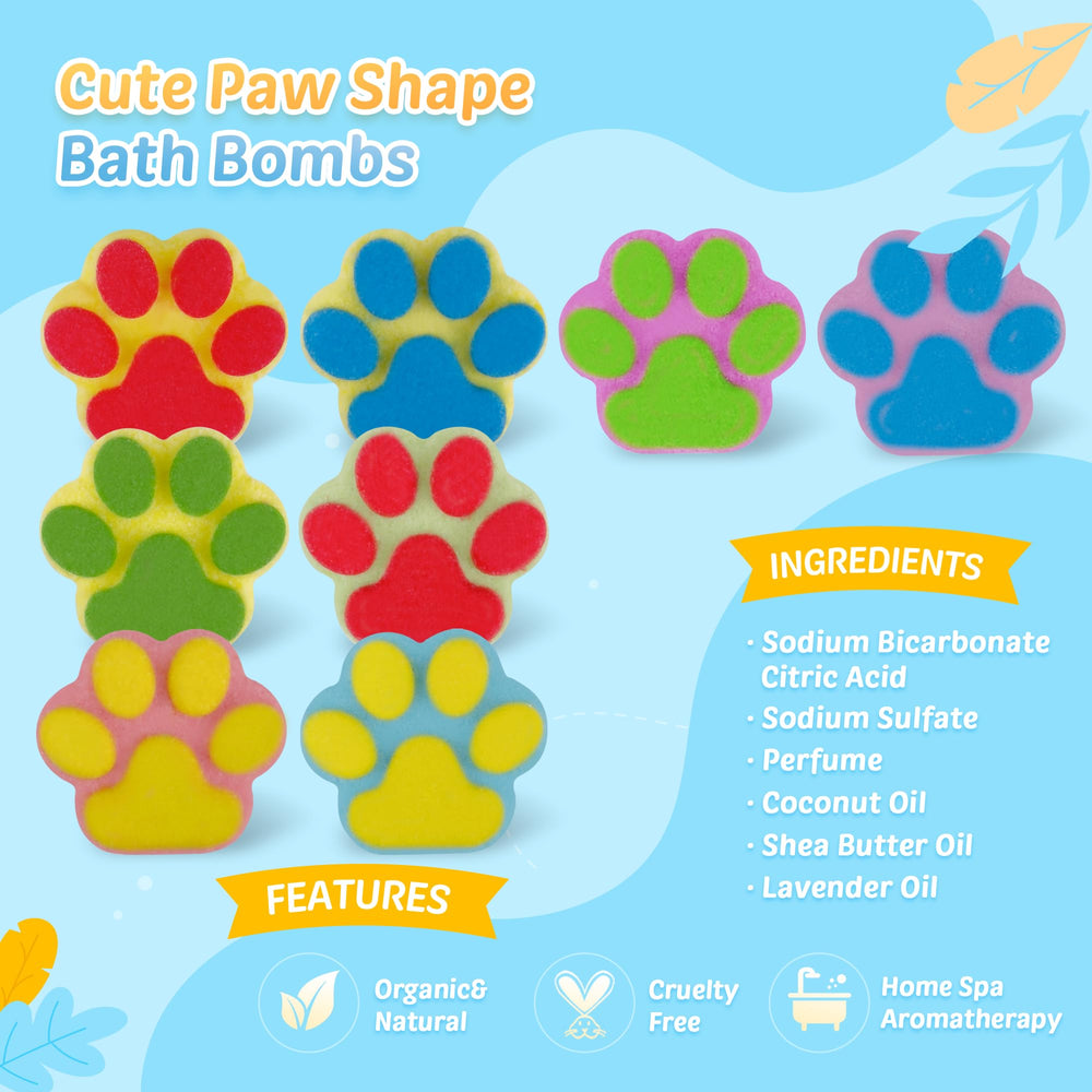 leoce assorted colored bombs displayed to show scent variety