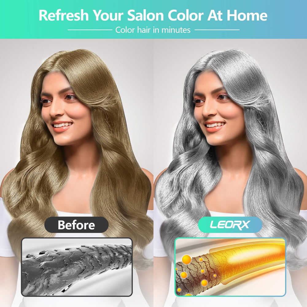 leorx shampoo texture lather close-up showing gentle conditioning benefit