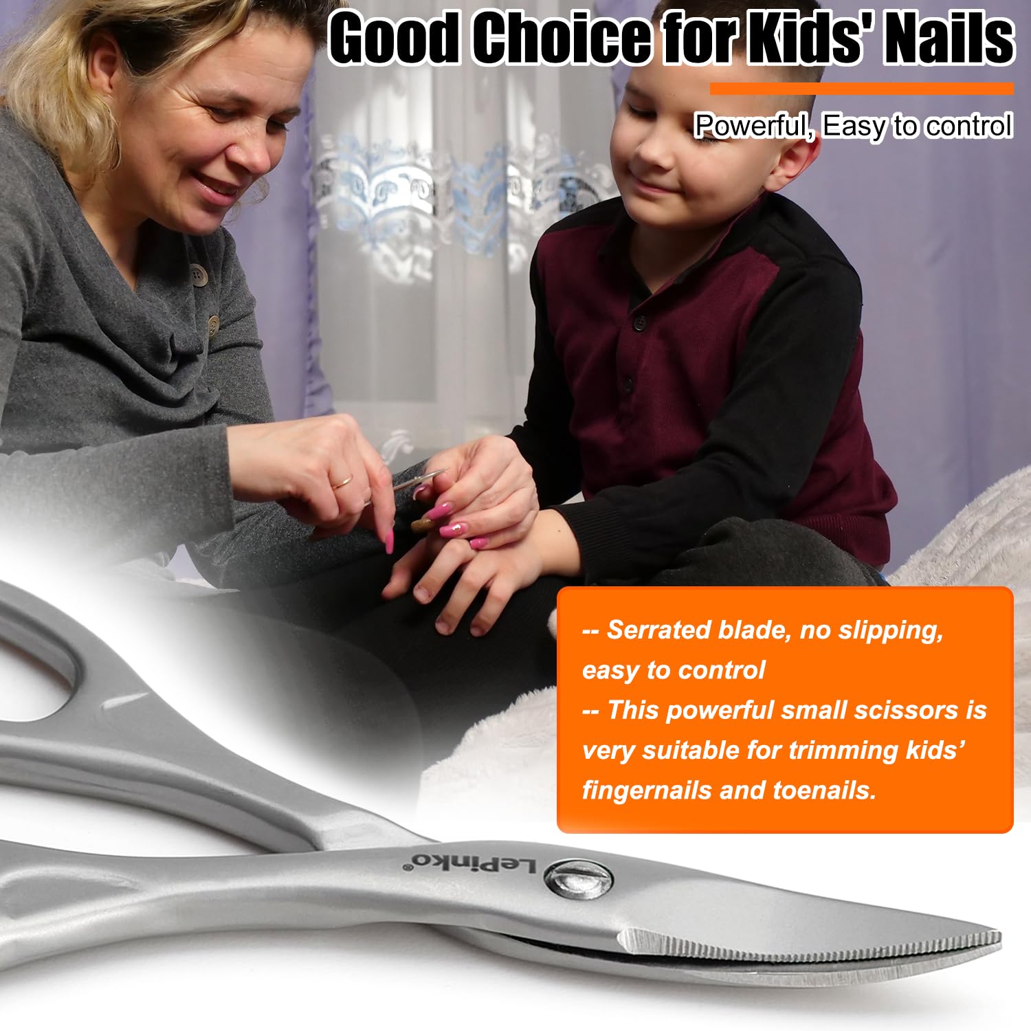 LePinko satin finish detail emphasizing non‑slip texture for safer handling