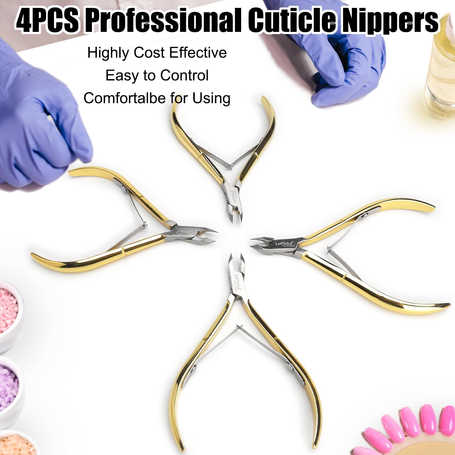 LePinko trimming a hangnail to show accurate removal and neat straight line