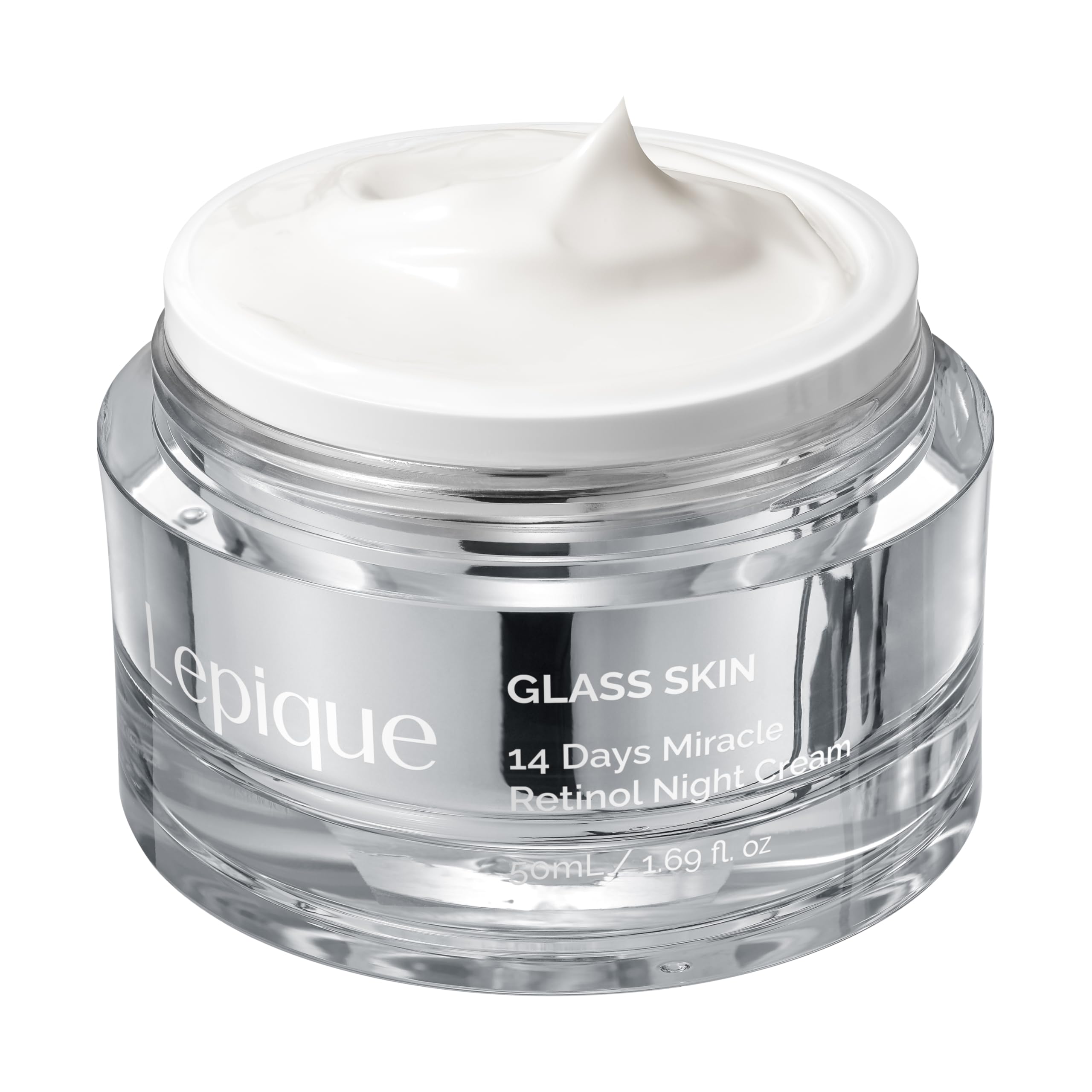 Lepique front jar showing product label and clean packaging benefit