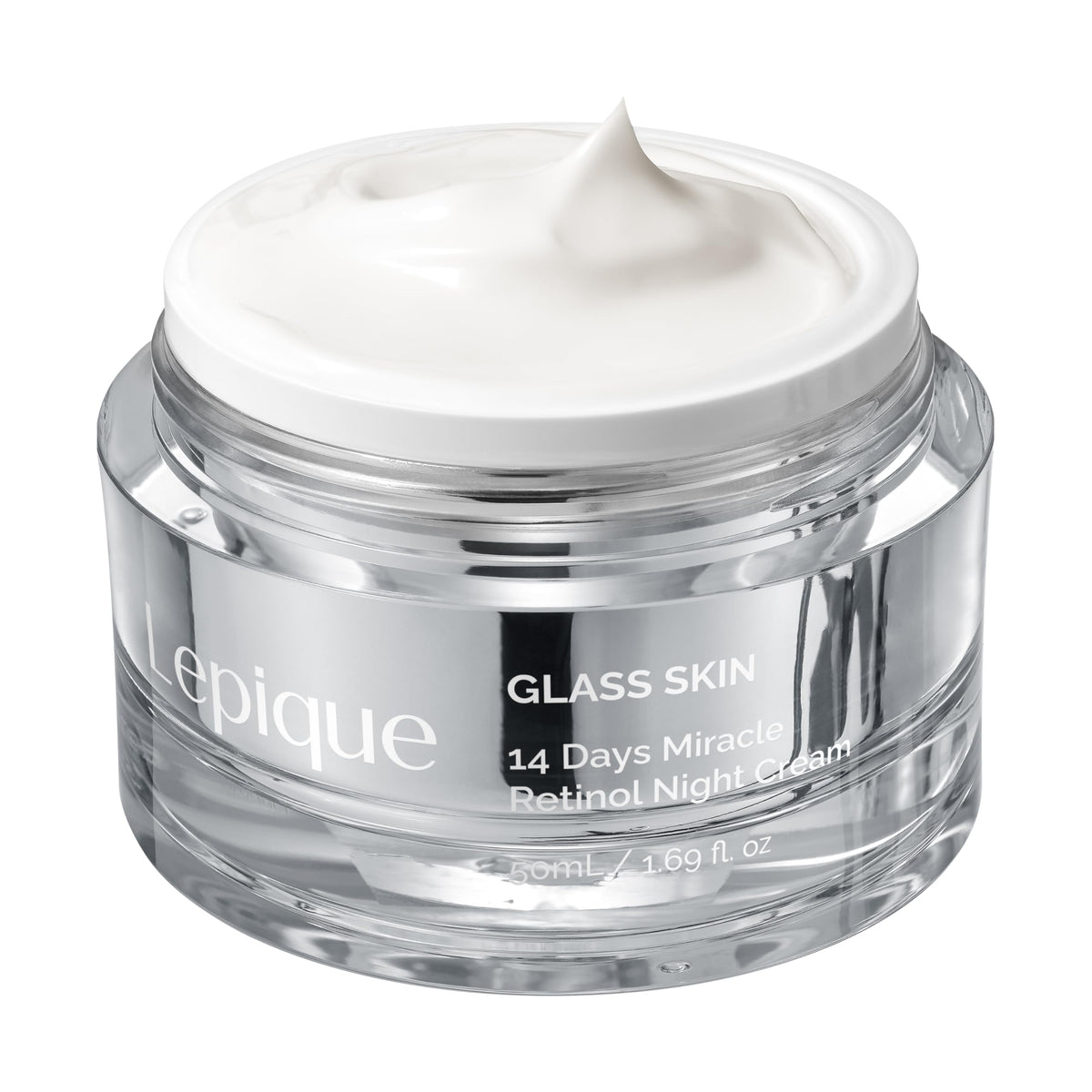 Lepique front jar showing product label and clean packaging benefit