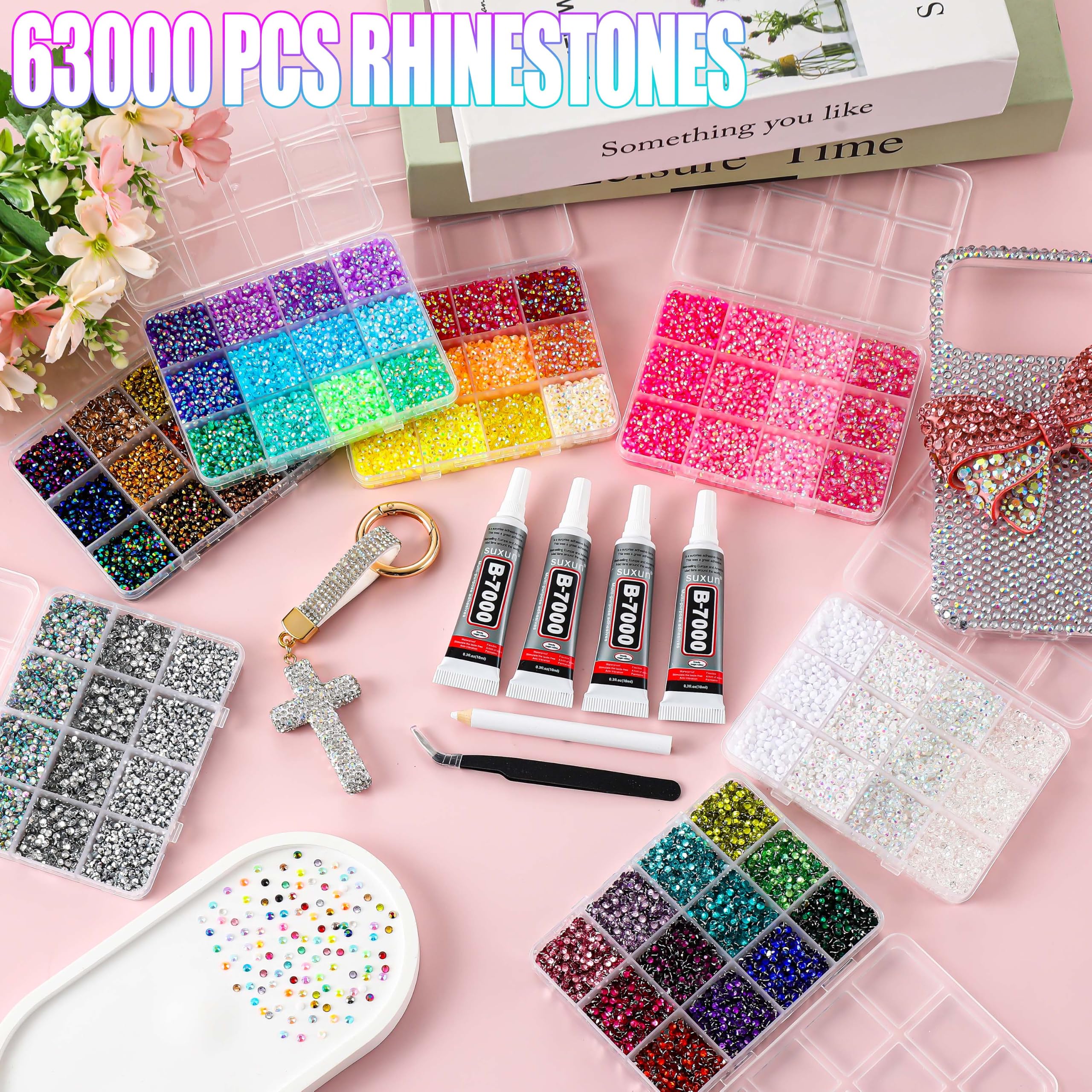 LERBOU vibrant gem color array displaying 59 colors for customization