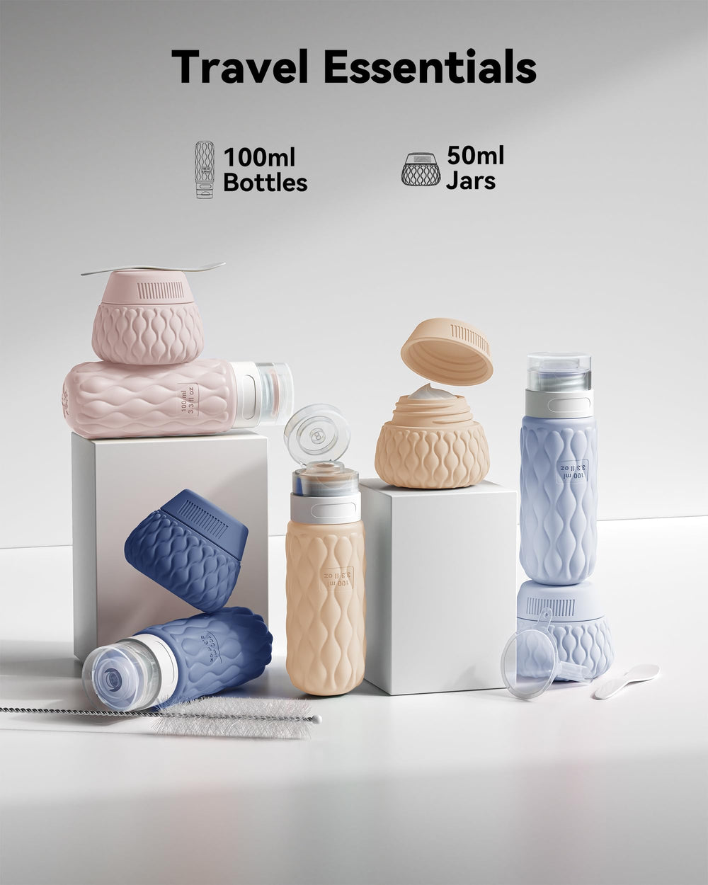 Lericttor 100ml bottle close-up on X-Flow valve for precise, leak-free dispensing