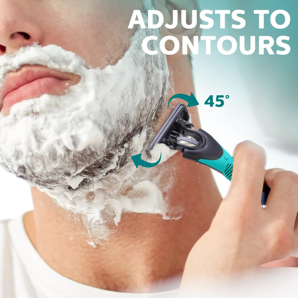Leriton individually wrapped razor showing hygienic portability