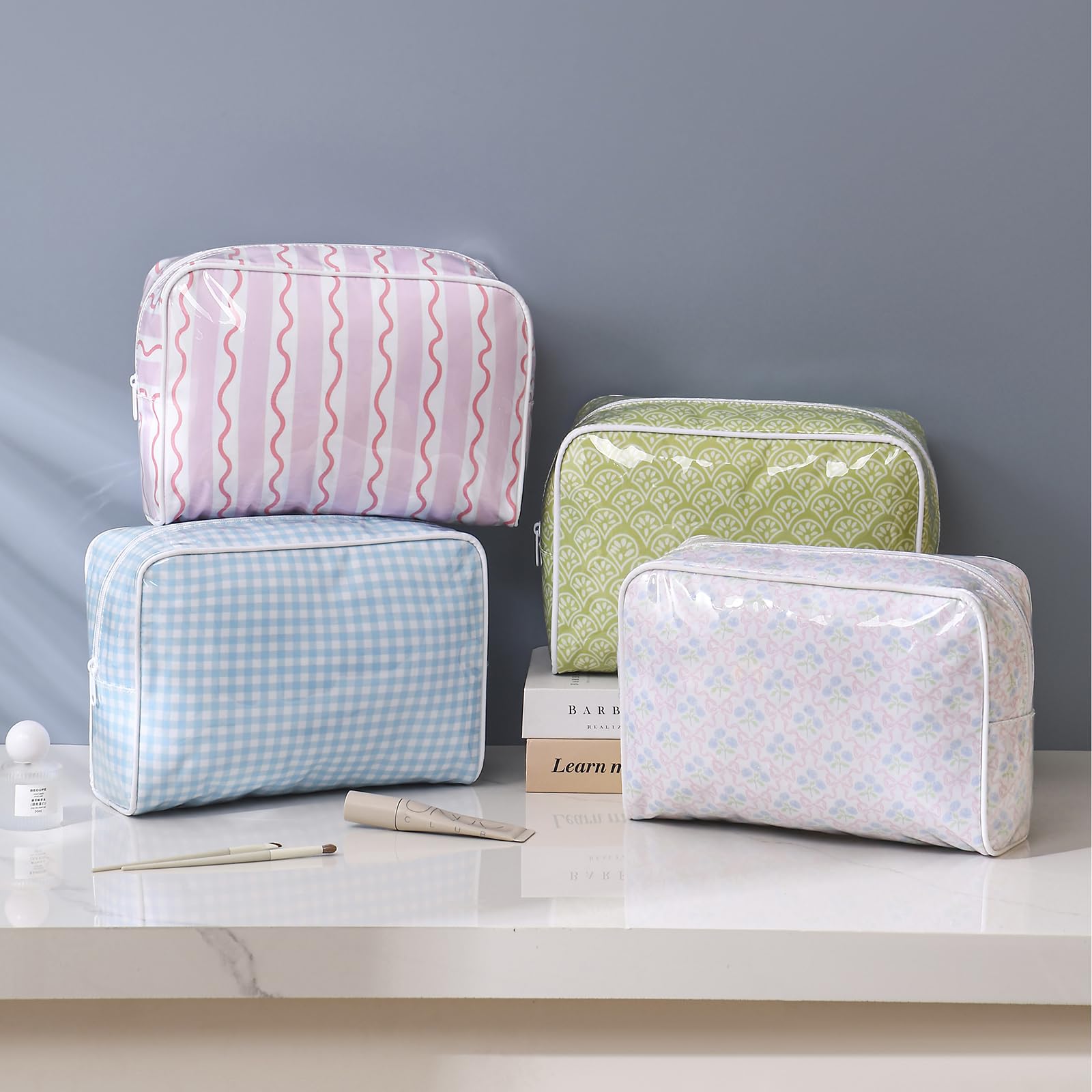 Lestikave inside suitcase organizing toiletries for stress-free travel