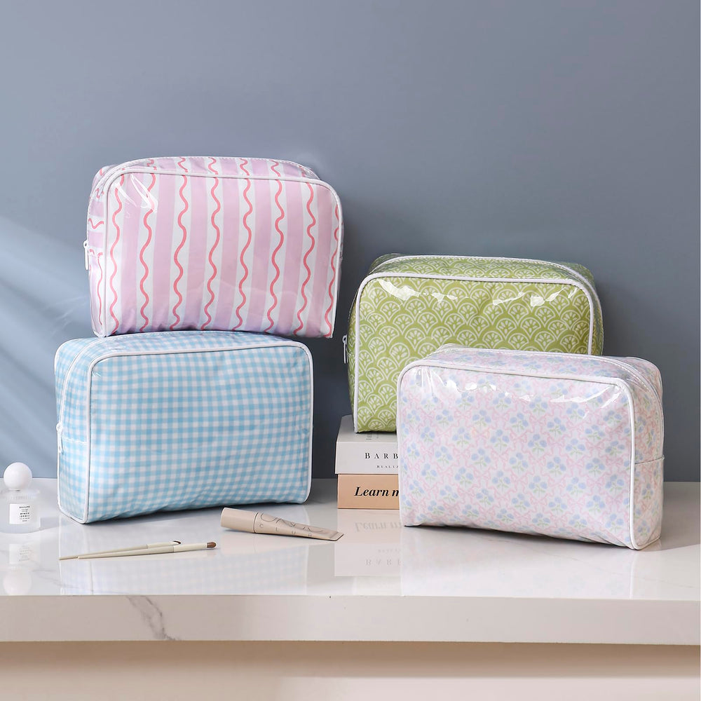 Lestikave inside suitcase organizing toiletries for stress-free travel