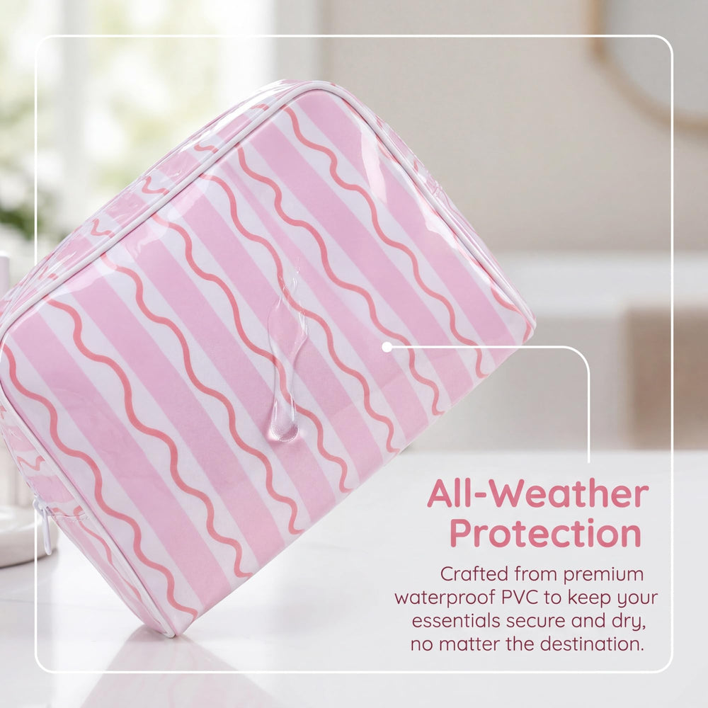 Lestikave interior printed fabric visible for organized, easy cleaning
