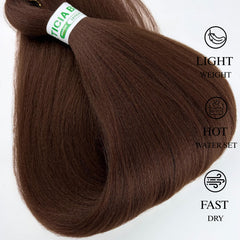 Leticia pre-stretched tapered ends ready to install for faster braiding