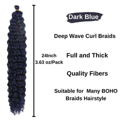 Detail of Leticia curly deep wave pack highlighting springy movement