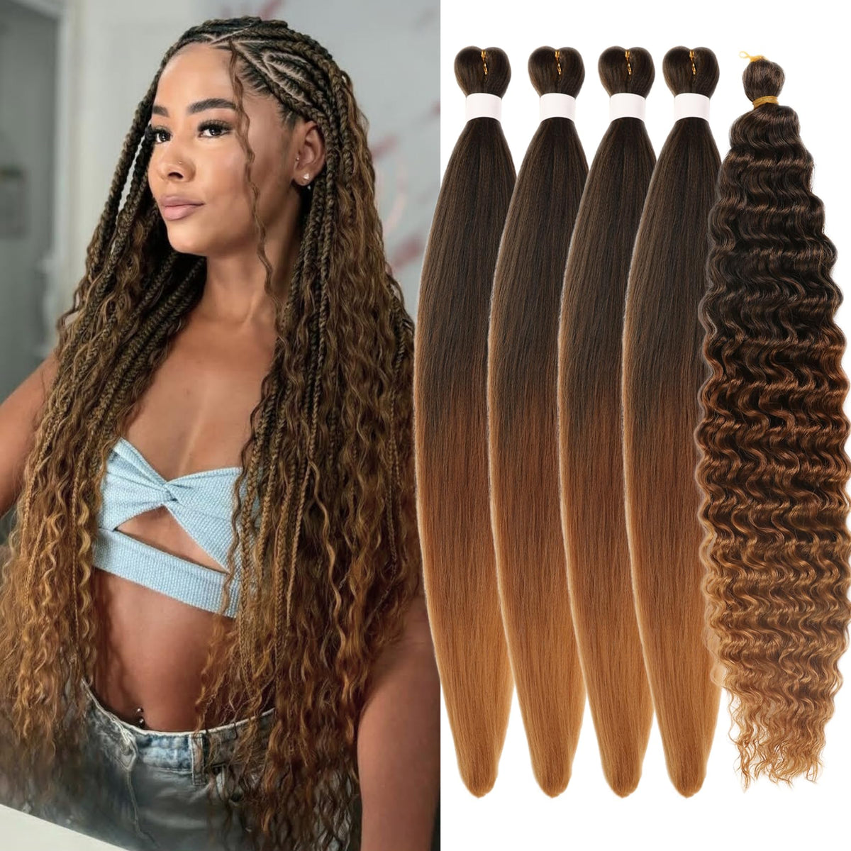leticia front packaging showing ombre 1B/30/27 and product benefits