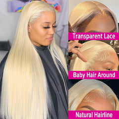 LETMIEO close-up of 13x6 HD lace frontal showing seamless blending benefit