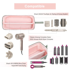 Leudes clear zipper pockets storing clips and cords for visible access