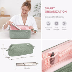Leudes open interior with wide opening for quick access and organization